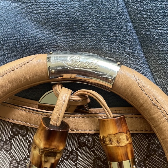 Gucci Beige/Brown GG Canvas Babouska Indy Top Handle Bag - Picture 3 of 6